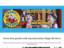 Tablet Screenshot of magicmrsteve.com
